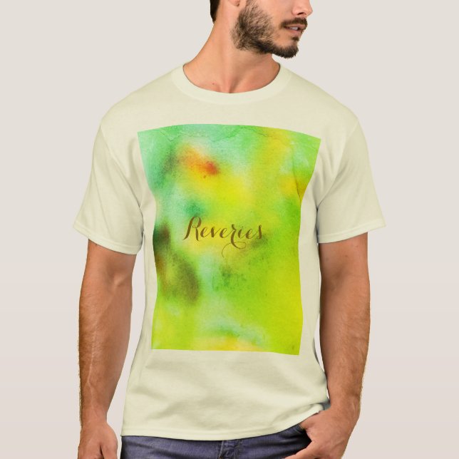 Vintage Blommigt Natur - Romantisk Abstrakt Elegan T Shirt (Framsida)