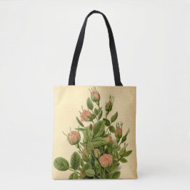 Vintage Blommigt Orange Pompon Ro Nature Botanical Tygkasse