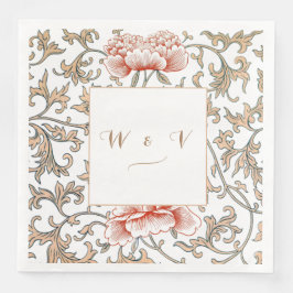 Vintage Blommigt Ornament av Owen Jones Pappersservett