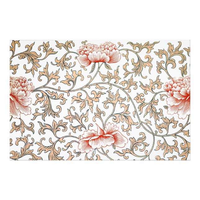 Vintage Blommigt Ornament av Owen Jones Poster (Framsidan)