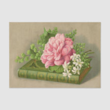 Vintage Blommigt Peony Classy Bok Elegant