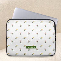 Vintage Blommigt Personlig Laptop sleeve