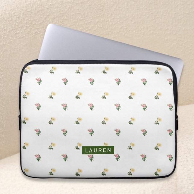 Vintage Blommigt Personlig Laptop sleeve (Skapare uppladdad)