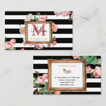 Vintage Blommigt Rand Makeup Artist Beauty Salon