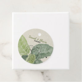 Vintage Blommigt Rustic Bröllop Gåvor Etiketter