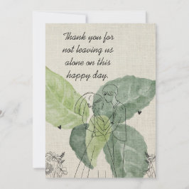 Vintage Blommigt Rustic Bröllop Meddelande