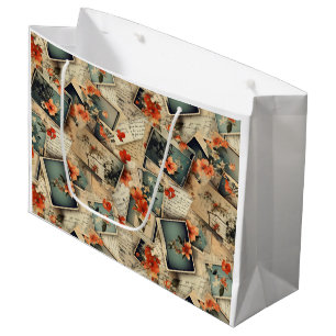 Vintage Blommigt Scrapbook Mönster