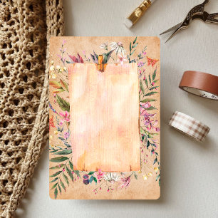 vintage blommigt-skräpbok 