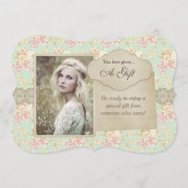 Vintage Blommigt Snöre Gift Certificate