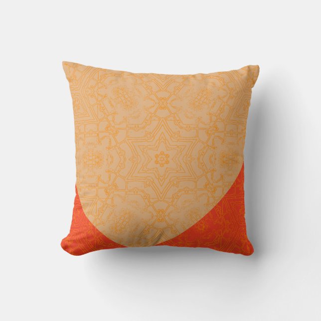Vintage Blommigt Sömlös Mönster Pillow Kudde (Framsida)