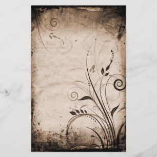 Vintage Blommigt Stationery Brevpapper