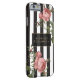 Vintage Blommigt stripe Personlig iphone case Case-Mate iPhone Skal (Baksidan/Höger)