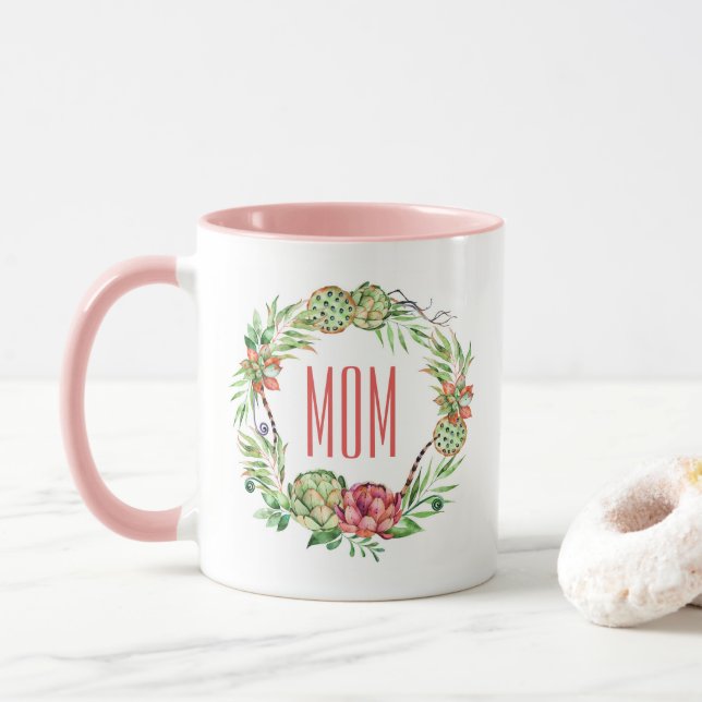 Vintage Blommigt Suklent | Mors dag Mugg (Med munk)