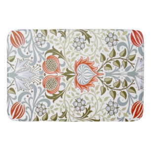Vintage Blommigt Tapet av William Morris (1879) Badrumsmatta