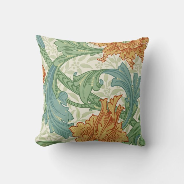 Vintage Blommigt Tapet Cushions Kudde (Framsida)