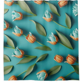 Vintage Blommigt Tulip Mönster