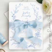 Vintage Blommigt Utandning Dusty Blue Elegant bröl