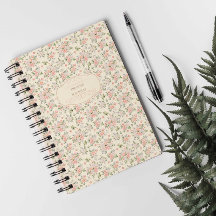 Vintage Blommigt Watercolor Prayer Journal Planner