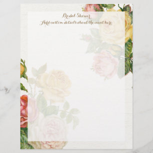 Vintage Blommigt Whitewash Vår Möhippa