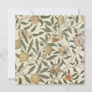 Vintage Blommigt William Morris Fruit Art nouveau Inbjudningar