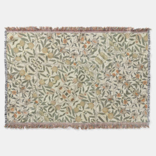 Vintage Blommigt William Morris Fruit Filt