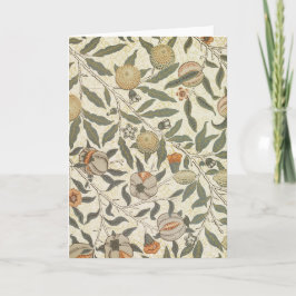 Vintage Blommigt William Morris Fruit Kort