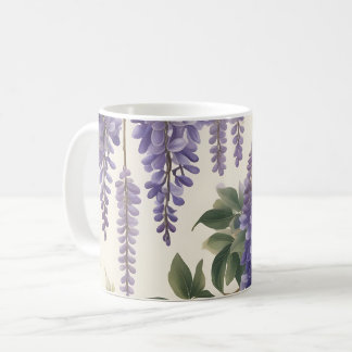 Vintage Blommigt Wisteria Kaffemugg