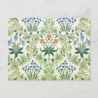 Vintage Blommönster Bra William Morris Vykort
