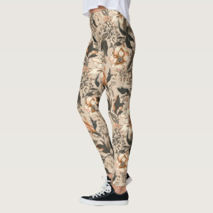 Vintage Blommönster Leggings