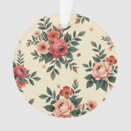 Vintage blommönster med klassisk elegans