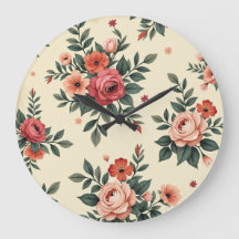 Vintage blommönster med klassisk elegans
