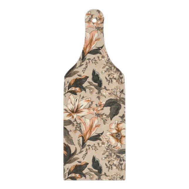 Vintage Blommönster Paddle Clearboard (Framsidan)