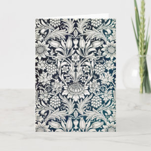 Vintage Blommönster, William Morris Card Kort