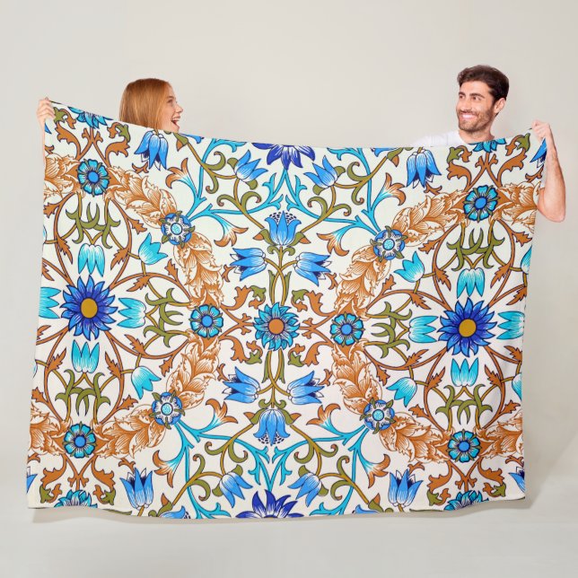 Vintage Blommönster, William Morris Fleecefilt (På plats)