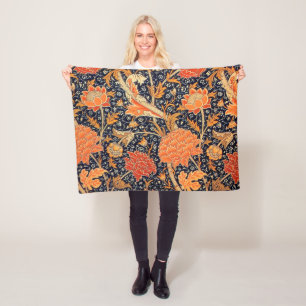 Vintage Blommönster, William Morris Fleecefilt