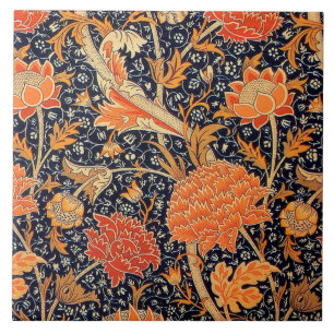 Vintage Blommönster, William Morris Kakelplatta