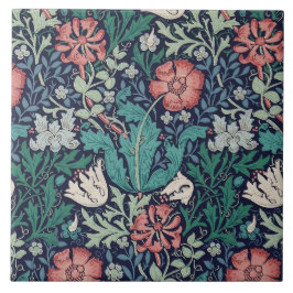Vintage Blommönster, William Morris Kakelplatta