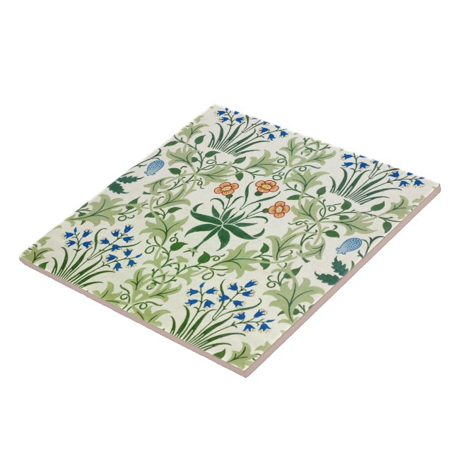 Vintage Blommönster William Morris Kakelplatta (Sidan)