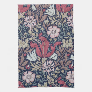 Vintage Blommönster, William Morris Kökshandduk