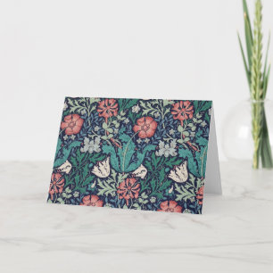 Vintage Blommönster, William Morris Kort
