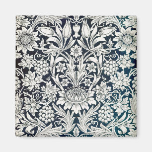 Vintage Blommönster, William Morris Magnet