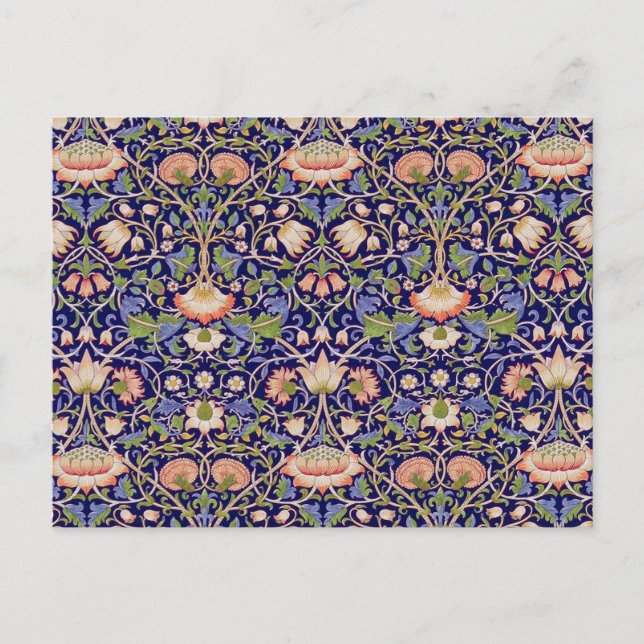 Vintage Blommönster, William Morris Vykort (Framsida)