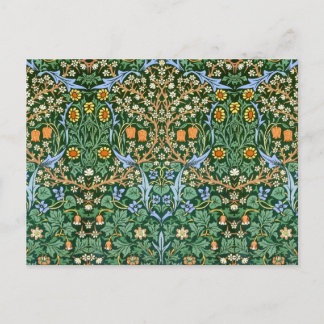 Vintage Blommönster William Morris Vykort