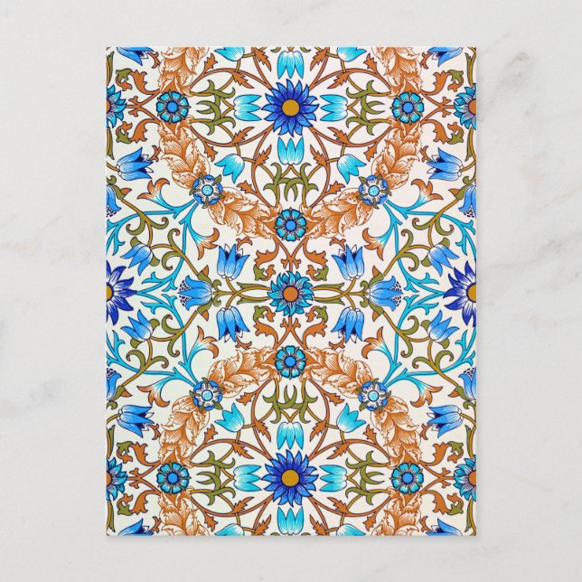 Vintage Blommönster, William Morris Vykort (Framsida)