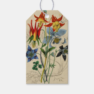 Vintage Blommor Etikett
