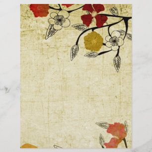 Vintage blommor Flyer