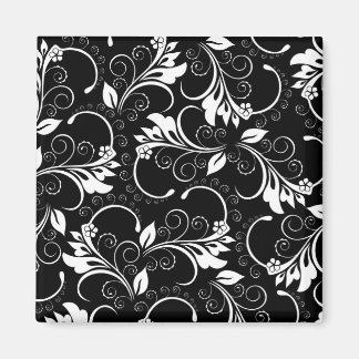vintage blommor magnet