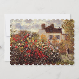 vintage blommor monet trädgård i argenteuil sol