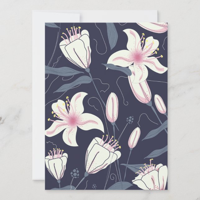 Vintage blommor mönster (Framsida)