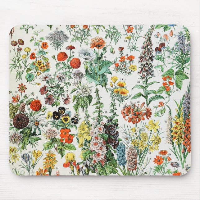 Vintage Blommor Musmatta (Framsidan)